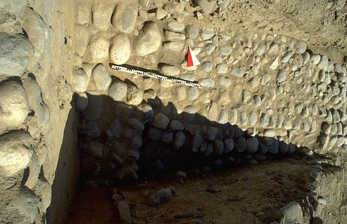 Stone architecture in Trench I, view from top