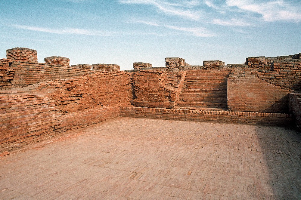 Mohenjo-daro, Great Bath, SD Area, looking north