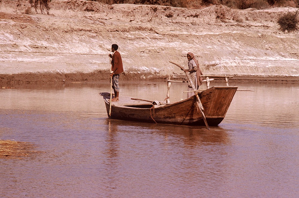 Ferry boat on the Indus River near Mohenjodaro