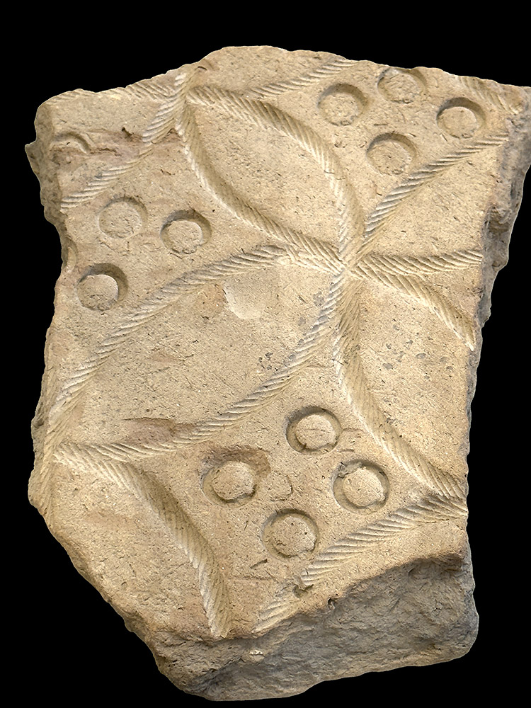 Baked terracotta with designs