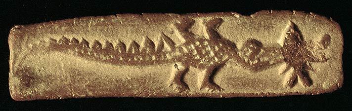 Terracotta sealing from Mohenjodaro