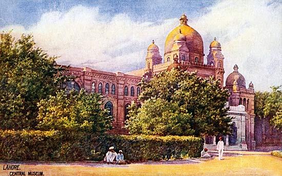 Lahore Museum, postcard from ca. 1905