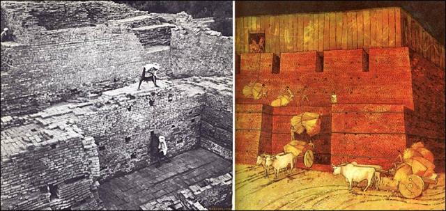 Possible granary in Harappa 
