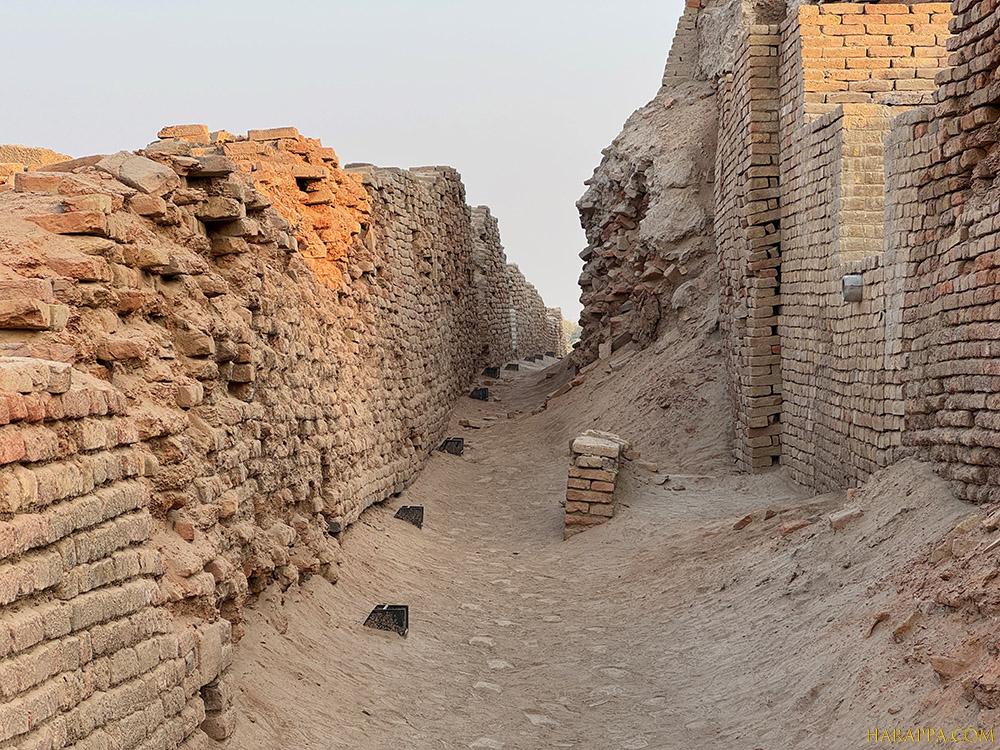 Divinity lane Mohenjo-daro at Sunset