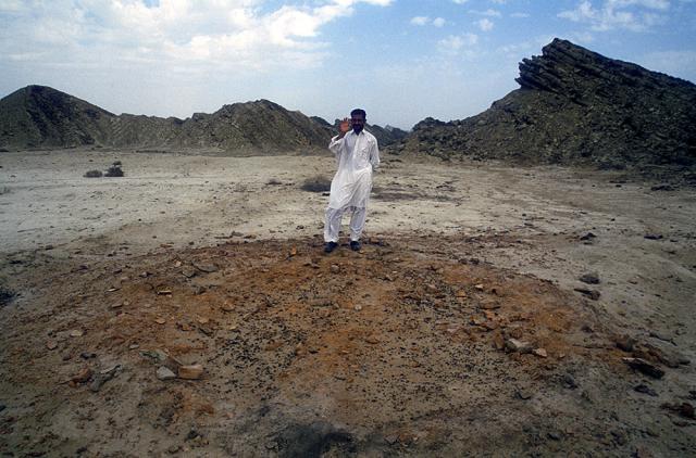 300 meters south-west of the citadel are the remains of what may have been a brick kiln according to Randall Law.
