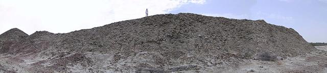 The formidable eastern wall of the outpost is reminiscent of a well-defended garrison.