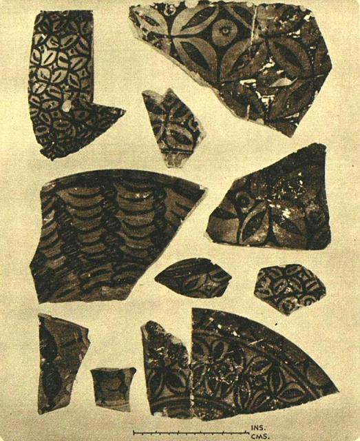Another group of typical Indus Valley pottery from the upper levels of Kot Diji