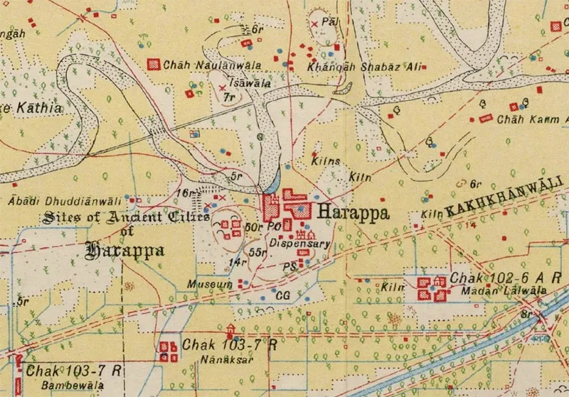 harappa asi map