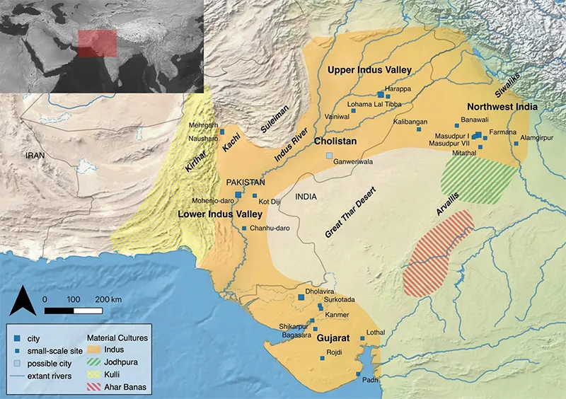 Map of the Indus civilization
