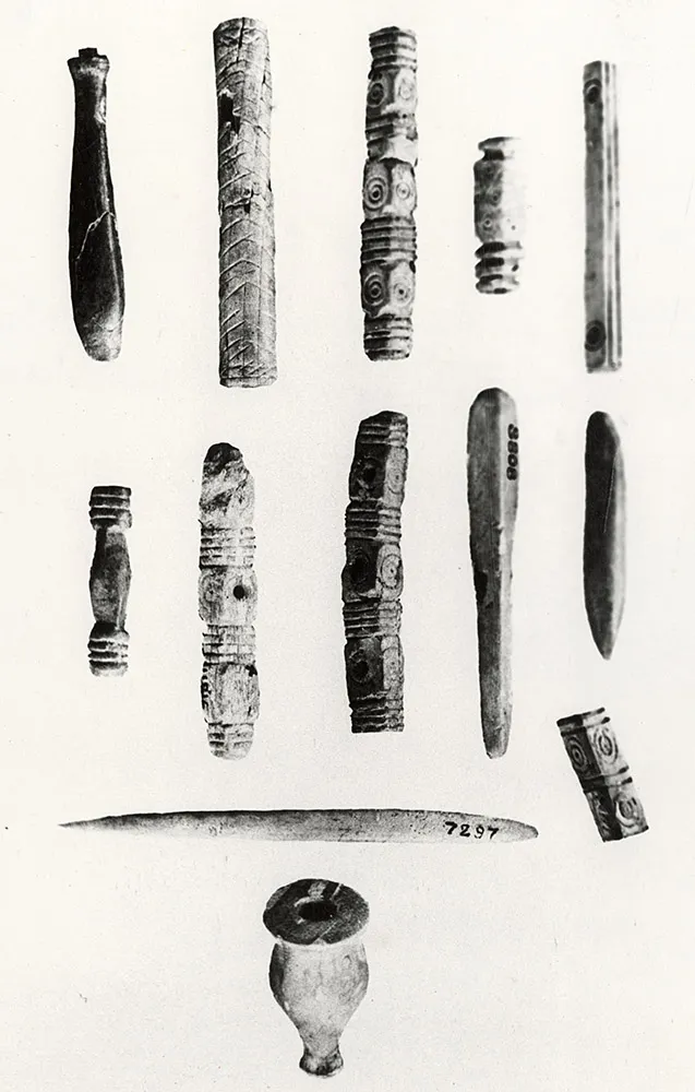 Ivory Objects and Balusters.