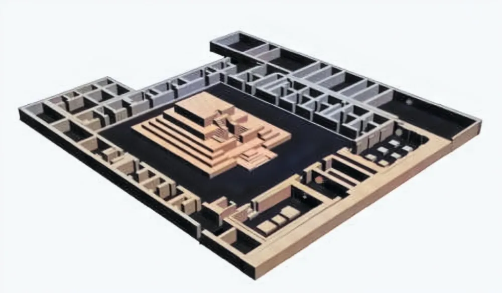 3D rendering by G. Veneroso in black and white, later colorized