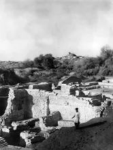 Looking towards Stupa Mound, Mohenjo-daro