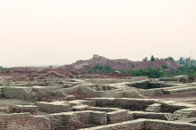 Mohenjo-daro Lower Town: VS area and Stupa View