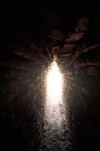 Mohenjo-daro, Looking out from inside the drain