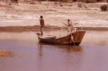 Ferry boat on the Indus River near Mohenjodaro