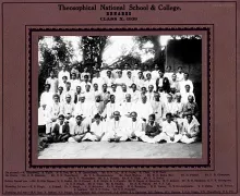 Theosophical School & College Class X Benares, 1939