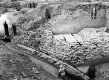Granary Edge and Great Bath Drain, Mohenjo-daro