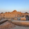 Stupa Mound Mohenjo-daro at Sunset
