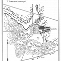 Drawn diagram of the ruins of Harappa