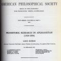 Prehistoric Research in Afghanistan (1959-1966)