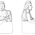 Conjectural graphic reconstruction of the likely original setting of the Zahedan torso as a Priest King