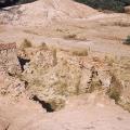 Mohenjo-daro, View of well to the east of the Granary
