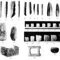 Indus Household objects. Flint Implements, Weights